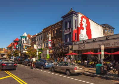 Shops and restaurants in Adams Morgan